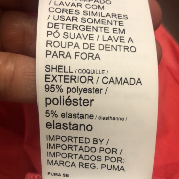 Puma Invert Cropped Coral Tank Top XL - Picture 12 of 16